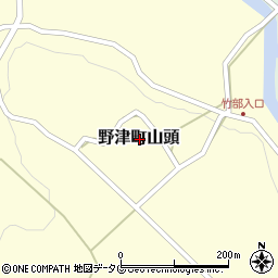 大分県臼杵市野津町大字山頭周辺の地図