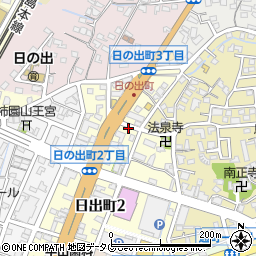 福岡県大牟田市日出町3丁目周辺の地図
