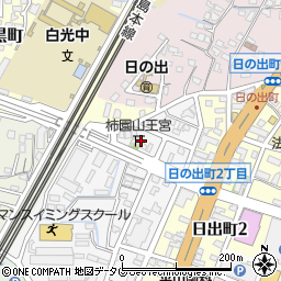 福岡県大牟田市柿園町3丁目周辺の地図