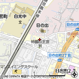 福岡県大牟田市椿黒町1周辺の地図