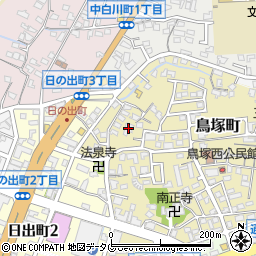 福岡県大牟田市鳥塚町164周辺の地図