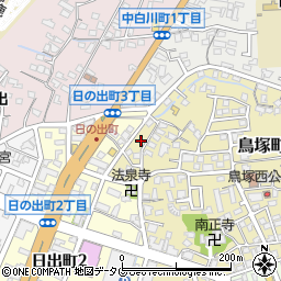 福岡県大牟田市鳥塚町6周辺の地図