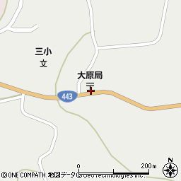 大原郵便局前周辺の地図