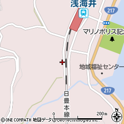 大分県佐伯市上浦大字浅海井浦595周辺の地図