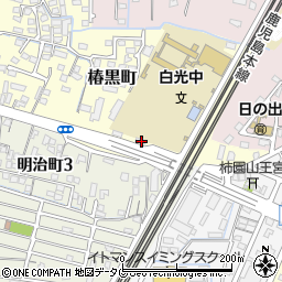 福岡県大牟田市椿黒町51周辺の地図