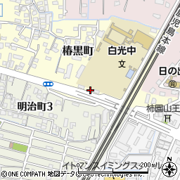 福岡県大牟田市椿黒町50周辺の地図