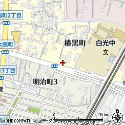 福岡県大牟田市椿黒町45周辺の地図
