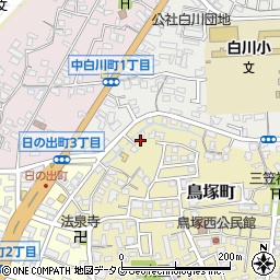 福岡県大牟田市鳥塚町103周辺の地図