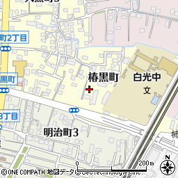 福岡県大牟田市椿黒町58周辺の地図