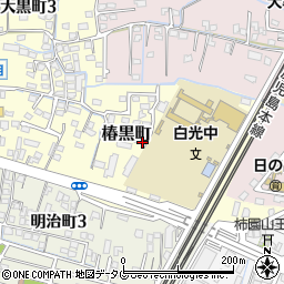 福岡県大牟田市椿黒町61周辺の地図
