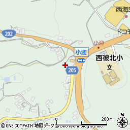 長崎県西海市西彼町小迎郷2232周辺の地図