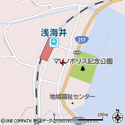 大分県佐伯市上浦大字浅海井浦458周辺の地図