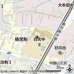 福岡県大牟田市椿黒町32周辺の地図