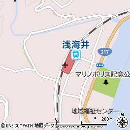 浅海井駅周辺の地図