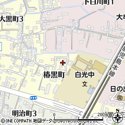 福岡県大牟田市椿黒町65周辺の地図