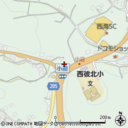 長崎県西海市西彼町小迎郷2517周辺の地図