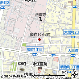 城町１公民館周辺の地図
