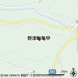 大分県臼杵市野津町大字亀甲周辺の地図