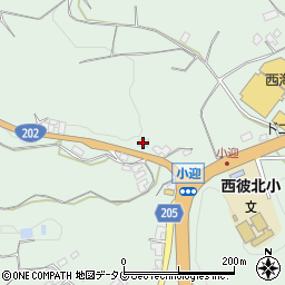 長崎県西海市西彼町小迎郷1557周辺の地図