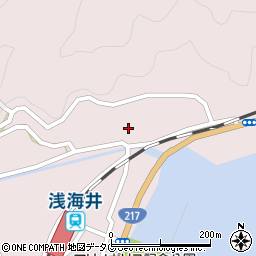 大分県佐伯市上浦大字浅海井浦208周辺の地図