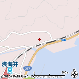 大分県佐伯市上浦大字浅海井浦162-2周辺の地図