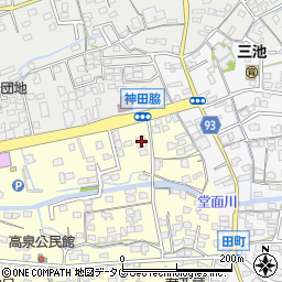 福岡銀行三池支店周辺の地図