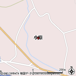 熊本県南関町（玉名郡）小原周辺の地図