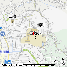 大牟田市立三池小学校周辺の地図
