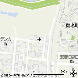 福岡県大牟田市健老町周辺の地図