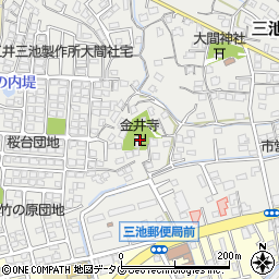 金井寺周辺の地図