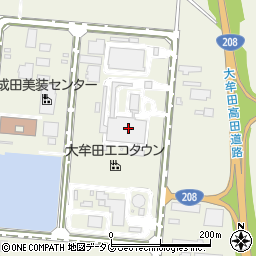 大牟田市役所　環境部大牟田・荒尾清掃施設組合大牟田・荒尾ＲＤＦセンター周辺の地図