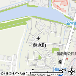 大牟田市役所　環境部環境業務課第１清掃事務所・ごみ周辺の地図