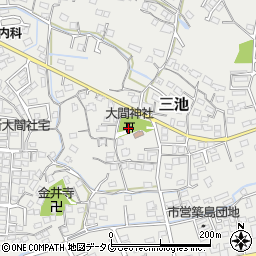 大間神社周辺の地図