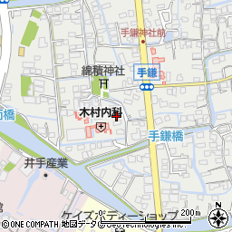 福岡県大牟田市手鎌825周辺の地図