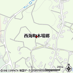 長崎県西海市西海町木場郷周辺の地図