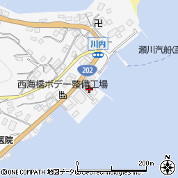 有限会社西海建築鉄工周辺の地図