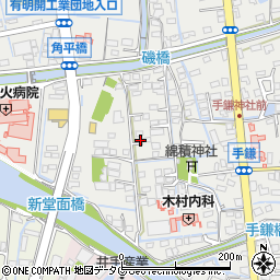 福岡県大牟田市手鎌870周辺の地図