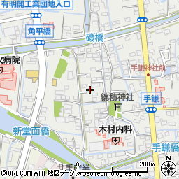 福岡県大牟田市手鎌870-1周辺の地図
