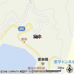 愛媛県愛南町（南宇和郡）家串周辺の地図