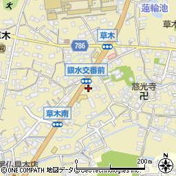 大牟田警察署銀水交番周辺の地図