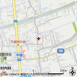 福岡県大牟田市手鎌681-1周辺の地図