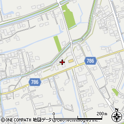 富田薬品大牟田営業所周辺の地図