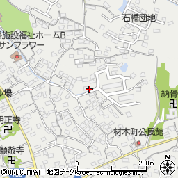 福岡県大牟田市三池周辺の地図
