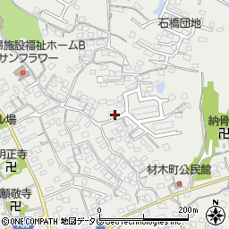福岡県大牟田市三池周辺の地図