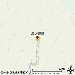 滝ノ観音周辺の地図