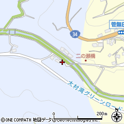 長崎県東彼杵郡東彼杵町法音寺郷833周辺の地図