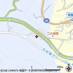 長崎県東彼杵郡東彼杵町法音寺郷835周辺の地図