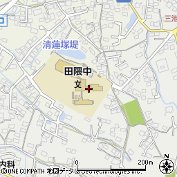 大牟田市立田隈中学校周辺の地図