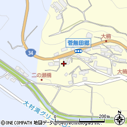 長崎県東彼杵郡東彼杵町菅無田郷407周辺の地図