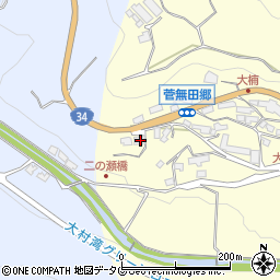 長崎県東彼杵郡東彼杵町菅無田郷406周辺の地図